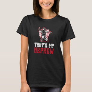 Trotse Honkbal Catcher Oom Van Een Honkbal Catcher T-shirt