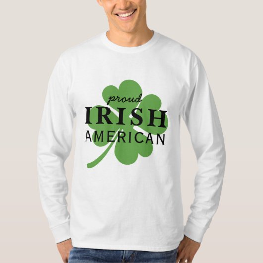 Trotse Ierse Amerikaanse St. Patrick's Day T-shirt (Voorkant)