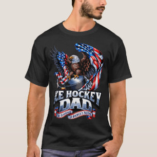 Trotse ijshockeyvader - Amerikaanse vlag patriotti T-shirt