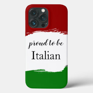 Trotse Italiaanse Patriottische iPhone 13 Pro Hoesje
