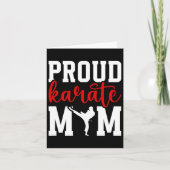Trotse Karate Moeder Karate Moeder Karate Mama Kaart (Voorkant)
