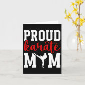 Trotse Karate Moeder Karate Moeder Karate Mama Kaart (Gele Bloem)