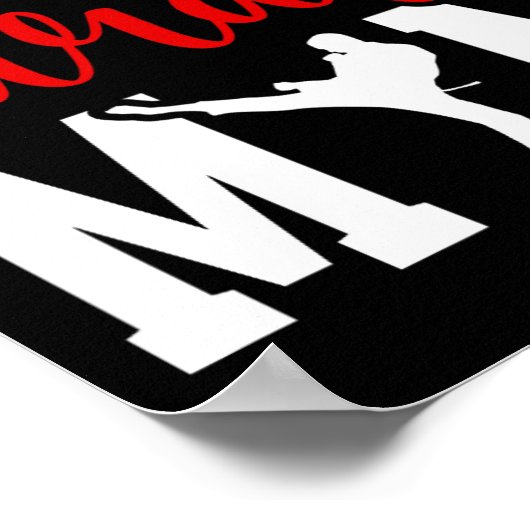 Trotse Karate Moeder Karate Moeder Karate Mama Poster (Hoek)