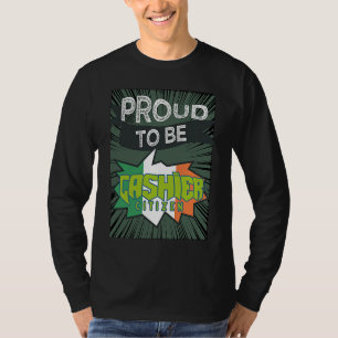 Trotse kassamedewerker burger Beroep carrière werk T-shirt