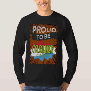 Trotse kassier burger Beroep carrière werker wer T-shirt