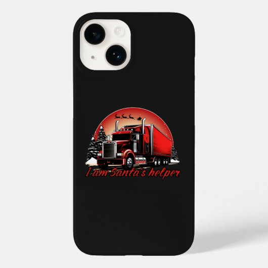 Trotse Kerstman Helper Trucker Kerstmis Case-Mate iPhone Case (Achterkant)