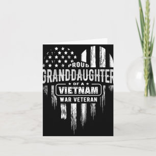 Trotse kleindochter Vietnam-oorlog Veteraan opa Kaart