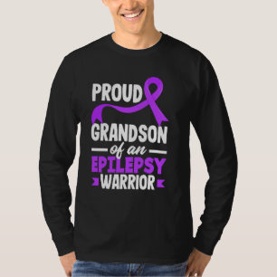 Trotse kleinzoon van een epilepsie krijger Awa T-shirt