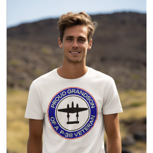Trotse kleinzoon van een P-38-veteraan T-shirt