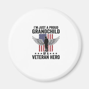 Trotse Kleinzoon van een Veteran Held Patriotisch Magneet
