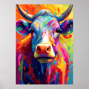 Trotse Koe, de belichaming van Bovine Pride Poster