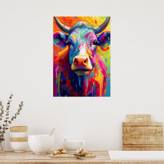 Trotse Koe, de belichaming van Bovine Pride Poster (Keuken)