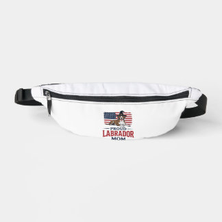 Trotse Labradormoeder Patriottische Hond Halloween Heuptasje