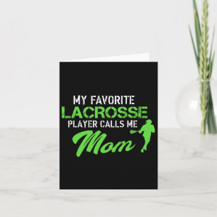 Trotse Lacrosse Mom Goalie Favoriete Speler Graphi Kaart