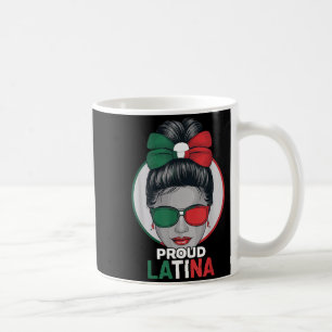 Trotse latina mexicaanse hispanic erfgoed maand me koffiemok