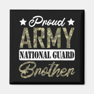 Trotse Leger Nationale Garde Broer Militaire Famil Magneet