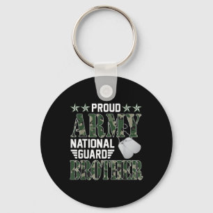 Trotse Leger Nationale Garde Broer Militaire Famil Sleutelhanger