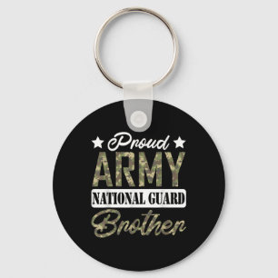 Trotse Leger Nationale Garde Broer Militaire Famil Sleutelhanger