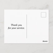 Trotse legerpapa briefkaart (Achterkant)