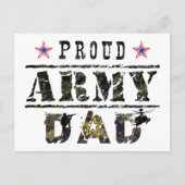 Trotse legerpapa briefkaart (Voorkant)