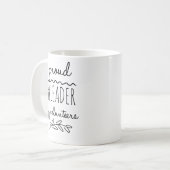 trotse leider van vrijwilligers koffiemok (Voorkant links)