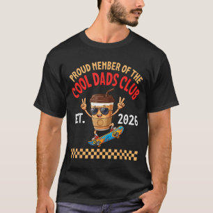 Trotse lid cool dads club est 2026 skater koffie t-shirt