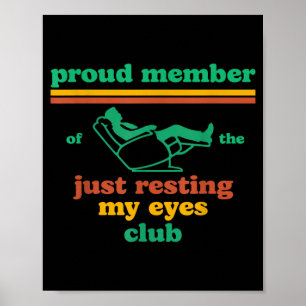 Trotse Lid Van De Club Met Rustende Ogen Vader Vad Poster