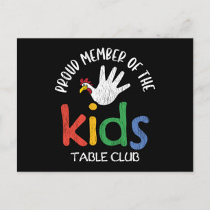 Trotse Lid Van De Kinderentafel Club Grappige Fami Briefkaart