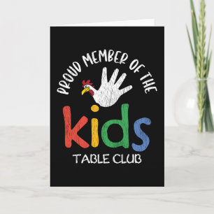 Trotse Lid Van De Kinderstoel Club Grappige Famili Kaart