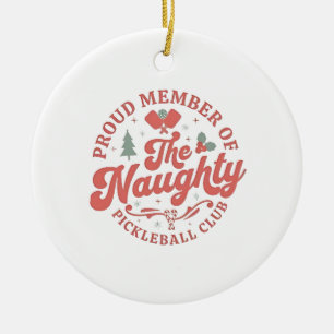 Trotse lid van de ondeugende Pickleball Club Keramisch Ornament