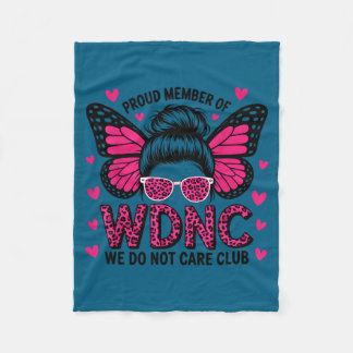 Trotse Lid Wdnc Niet Geïnteresseerd Design Fleece Deken