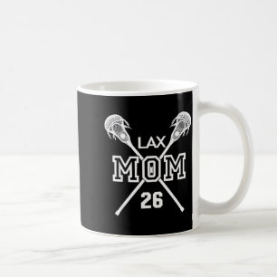 Trotse liefde lacrosse moeder #26 lax speler numme koffiemok