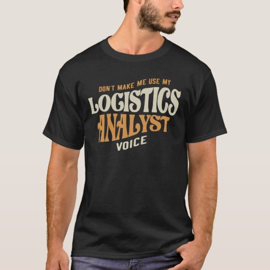 Trotse logistiek analist t-shirt (Voorkant)