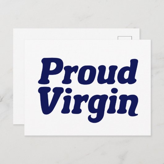 Trotse maagd Christelijke onthouding Briefkaart (Voorkant / Achterkant)