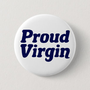 Trotse maagd Christelijke onthouding Ronde Button 5,7 Cm