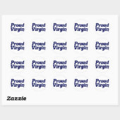 Trotse maagd Christelijke onthouding Ronde Sticker (Vel)