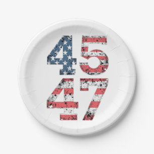 Trotse Maga 47e Trump Gewonnen Inauguratie Dag Papieren Bordje