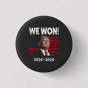 Trotse Maga President Trump Won Inauguratie Dag  Ronde Button 3,2 Cm
