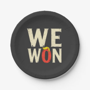 Trotse Maga Trump heeft inauguratiedag 2025 gewonn Papieren Bordje