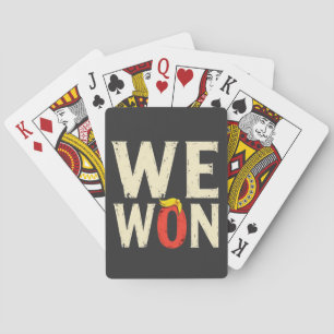Trotse Maga Trump Wint Inauguratie Dag Toespraak 2 Pokerkaarten