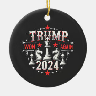 Trotse Maga Trump Wint weer 2025 Inauguratie Dag Keramisch Ornament
