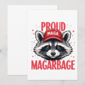 Trotse MAGA-vuilnis voor verkiezing Trump-aanhange Bedankkaart (Voorkant / Achterkant)