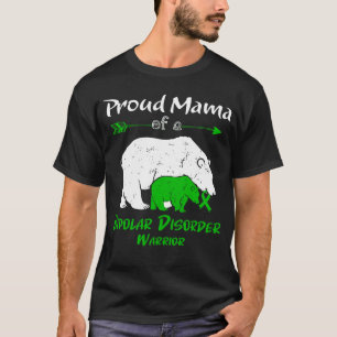 Trotse Mama Beer Bipolaire Stoornis Bewustzijn T-shirt