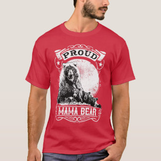 Trotse Mama Beer Moeder Mam Illustratie T-shirt