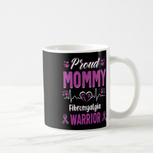 Trotse Mama Fibromyalgie Warrior Awareness Ribbon Koffiemok