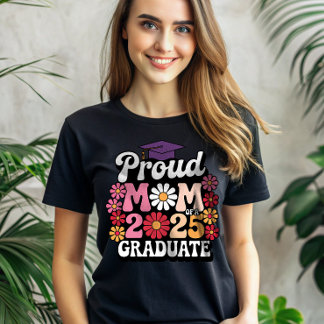 Trotse mama van een Afstuderen Bloemenboho uit 202 T-shirt