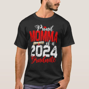 Trotse mama van een klasse van 2024 afstuderen sen t-shirt