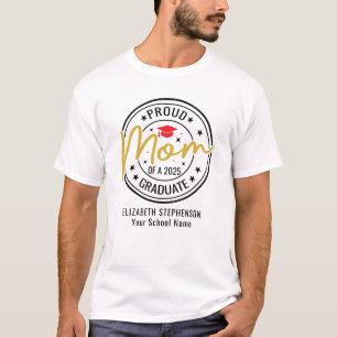 Trotse mama van het afstuderen familie bijpassende t-shirt