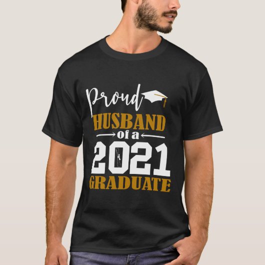 Trotse man van een Afstuderen wit 2021 T-shirt (Voorkant)