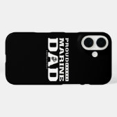 Trotse Marine Papa - Wit Case-Mate iPhone Case (Achterkant (horizontaal))